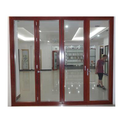 China Heat Insulation KDSbuilding Hot Selling Aluminum Bi Folding Door Security Aluminum Screen Door for sale