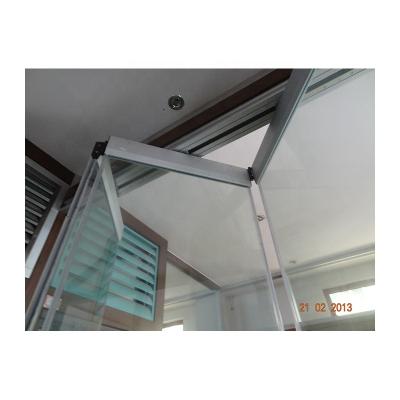 China Windproof Alu Bifold Folding Aluminum Frameless Doors for sale