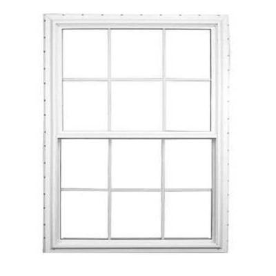 China American Hung Sash Double Style Magnetic Screen PVC Window Vertical Down Sliding Windows for sale