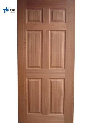 China Modern veneer white molded door skin and interior hdf laminate door skin for sale