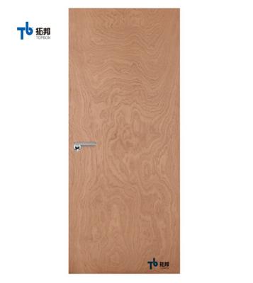 China Veneer Plywood Interior Sliding Door Simple Swing Design for sale