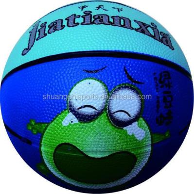 China Rubber Size 5 3 1 Custom Mini Printing Rubber Basketball Ball Game Toy For Kids Or Promotion for sale