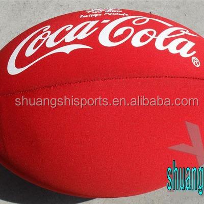 China New cheap size 3 neoprene mini neoprene promotion rugby ball material copy with customer's logo and design for sale