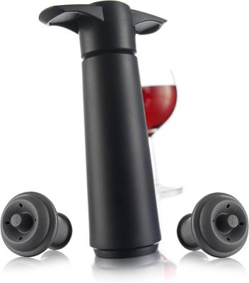 China Vacuum Wine Saver Vacuum Pump Canner with 2 Wine Bottle Stoppers for sale