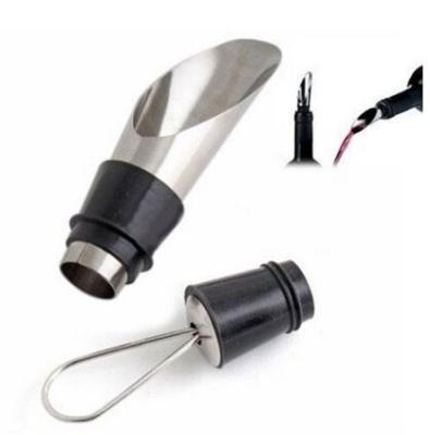 China Wine Pourer/Wine Pourer/Vacuum Stainless Steel Metal Bottle Stopper In One for sale