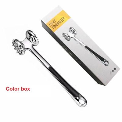 China Stocked Food Tender Tool Double Sides Zinc Alloy Meat Hammer Meat Steak Tenderizer for sale