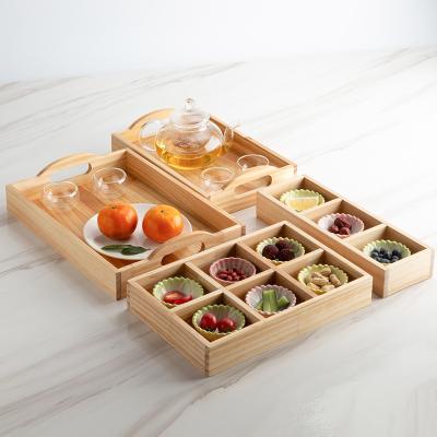 China Wholesale Home.Restaurant.Bar.Hotel.Wedding Wooden Or Restaurant Tray Wood Serving Tray Hotel MDF Tableware For Coffee Table Food Tray for sale