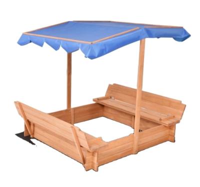 China With Umbrella Good Quality Various Children's Wooden Sandbox Kids Outdoor Playground With Cover for sale