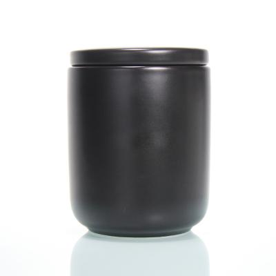 China High Quality Eco-friendly Home Wedding Decoration Matte Candle Jar Container Cheap Ceramic Candle Jars for sale