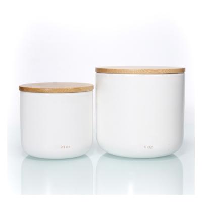 China Home Decoration Custom Unique Candle Ceramic Jar 10Oz 12Oz Logo Engraved Ceramic Candle Container With Lid for sale