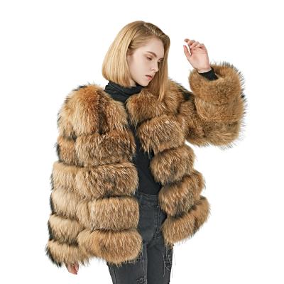 China Mao Mao Fur Anti-Shrink 2019 Winter Fashion Raccoon Fur Coat Women's Natural Fur Coat for sale