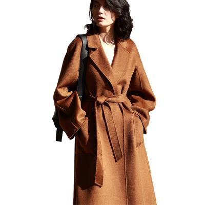 China Wholesale High Quality Women's Mao Mao Fur Cashmere Wool Winter Oversized Coat Anti-Shrinkage Face External Dual-use for sale