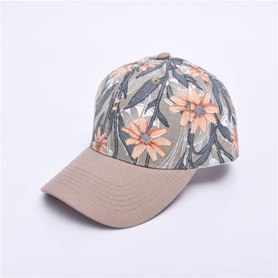 China hot sale 6-Panel hat sports caps women 6-panel sports hat high quality fashion print baseball cap for sale