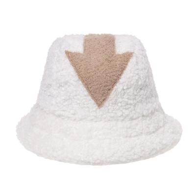 China Luxury Unisex Terry Cloth Bucket Hat Teddy Lamb Faux Fur Bucket Hat Vintage Plush Faux Fur Bucket Hat for sale