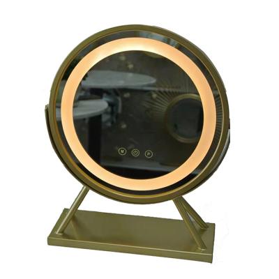 China Hot sale china Foshan manufacture 360 ​​degree rolling lighted make up mirror with lululemon led light dressing table with led mirror for sale