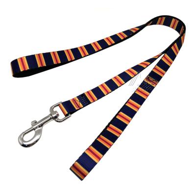 China Custom Custom Copy Logo Pet Products Polyester Sublimation Wholesale Dog Leash for sale