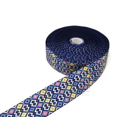 China Wholesale Elastic Polyester Elastic Tape With Heat Transfer Printed Logo Spandex Band for sale