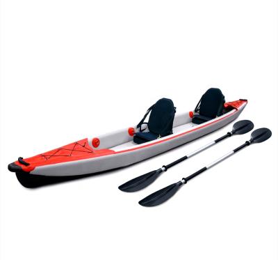 China Water Relax Fishing 2 Person Rowing Boat Drop Point +PVC Pedal Fishing Kayak Inflatable Kayak for sale