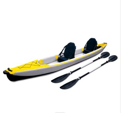 China Water Relax Fishing Customized Design Fishing Stitch Fordouble Material Drop Kayak Inflatable Person Kayak for sale