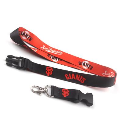 China Low MOQ 100pcs Advertising Sublimation Printed Lanyard Key Chain Neck Strap Lanyard for sale