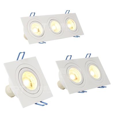 China Modern Anti-glare Indoor Lighting 5w 9w 12w SMD COB Square Recessed Ceiling Mounted GU10 LED Downlight Outdoor for sale