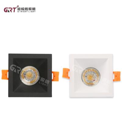 China Modern Recessed Concealed Customize Different Shapes Aluminum Shell Room Lighting 8w Downlight for sale