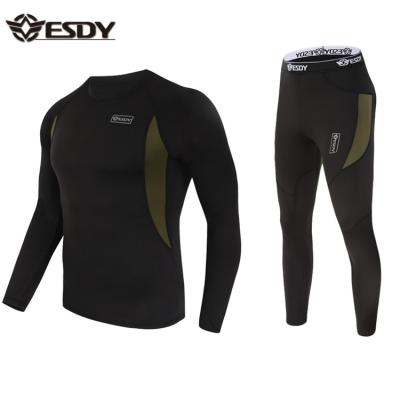 China Sustainable Outdoor Tactical Hot 4-Colors Underwear Set Sports Military Thermal Underwear for sale