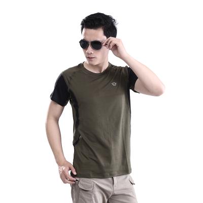 China 3 Colors Breathable Combat Gear O-Neck Tactical Men's Dry Shorts Sleeved T-shirts Military for sale