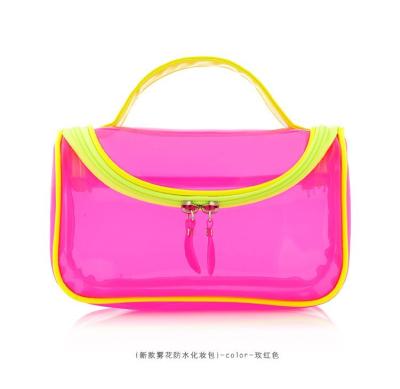 China 2018 Fashion Recyclable Transparent PVC Cosmetic Bag for sale