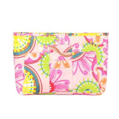 China Wholesale Handled Eco Friendly Products Women Travel Polyester Waterproof Printed Cosmetic Bag With Zipper for sale