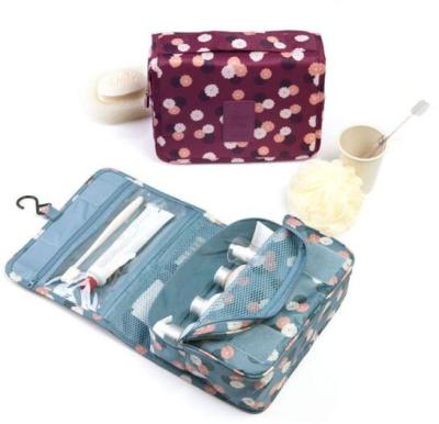 China Lady Toiletry Cosmetic Bag Travel Hanging Make Up Organizer Bag For Women for sale