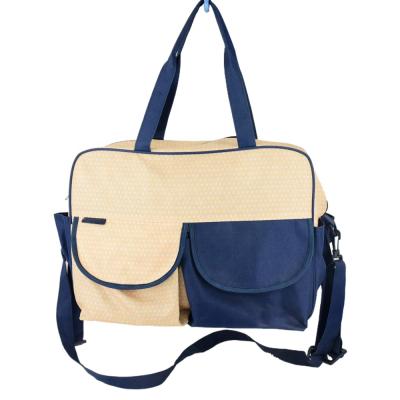 China Waterproof Mummy Shoulder Bag Diaper Bag , Canvas Mummy Bag With Zipper Closure for sale