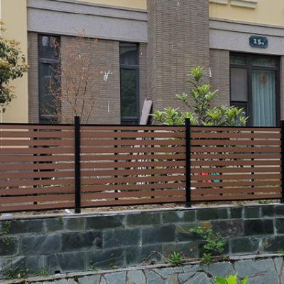 China Easily Assembled High Quality WPC Wood Plastic Fence Waterproof Barrier for sale