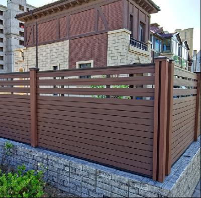 China Easily Assembled Garden Yard Fencing Wood Plastic Composite WPC Fence for sale