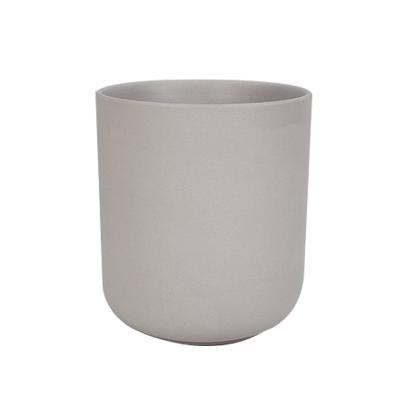 China Home Decoration Nordic Ins Luxury Color Home Decorative Matte Ceramic Candle Jar With Lid for sale