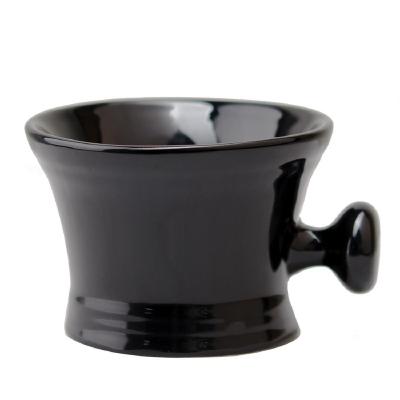 China Shaving Bowl Ceramic Black Manual Shaving Bowl Men's Sanitary Ware for sale