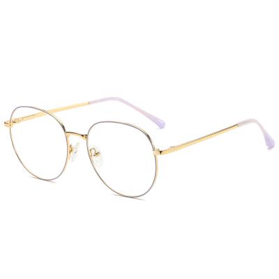 China For Reading Glasses 2022 New Round Light Blue Block Frame Men's Luxury Glasses Women's Reading Glasses for sale