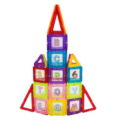 China Educational Building Toy MAGT4K 112 PCS Tiles Kit Magnet Stacking Toys For Kids for sale