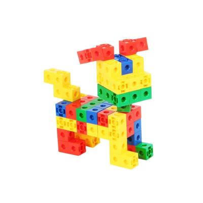 China ABS plastic+ magnet toddler toy 3d toy puzzle high quality strong educational diy plastic cube blocks plastic blocks toy for sale