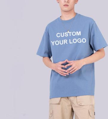 China 230 gsm 100% Men's T-shirt Cotton T-shirt OEM Anti-Wrinkle Fashion Newest Custom Heavyweight Oversize Boxy for sale