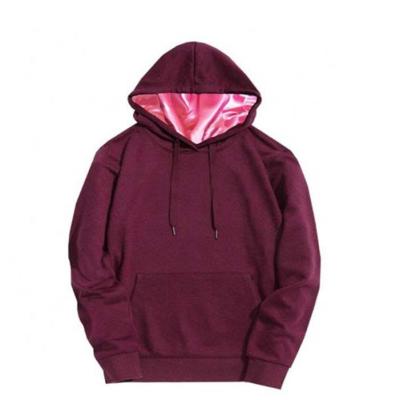 China Factory Wholesale Custom Logo Satin Lined Hoodie Custom Logo Printing 100% cotton Anti-wrinkle Terry Heavy Weight Mens French Hoodie for sale