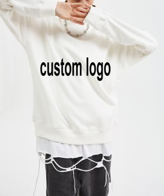 China Wholesale High Quality Cotton Anti-Wrinkle Custom Crewneck Men's Sweatshirt 100% Chenille Embroidery Logo Sweatshirt for sale