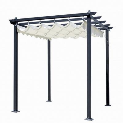 China Polyester PA Coating Most 3*3*2.4M Deluxe Waterproof Patio Garden BBQ Tent Pergola Welcome Matel 5Pcs Roof Rails for sale