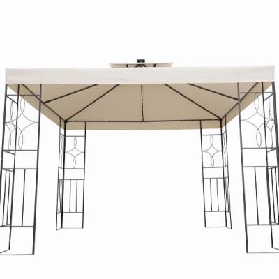 China Outdoor Patio 180g Polyester Custom Polyester Fabric Double Steel Frame 3*3m Top Gazebo for sale