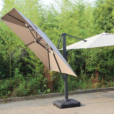 China Modern High Quality Alu View 3*3m Sun Shade Double Side Rome Umbrella for sale