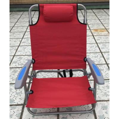 China Hot Sale 64*49*75cm Modern Aluminum Frame Outdoor Patio Garden Folding Chair With Shoulder Straps for sale