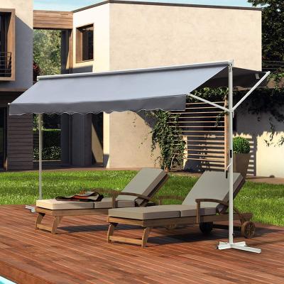 China Outdoor Wholesale 250g Polyester Fabric Steel Frame 3*3m Sunshade Balcony Windproof Tent for sale