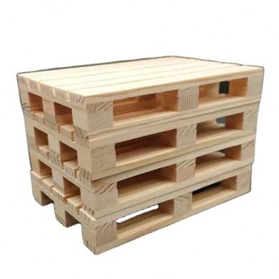 China High Quality Cheap Eco-friendly Handcraft Wooden Euro Pallet 6 Exquisite Craft Wooden Pallet Plate Set Durable Wooden for sale