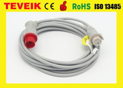 China Om 6 Speldibp Kabel 12 Voet/Opnieuw te gebruiken Medische Elektroden voor Geduldige Monitor Te koop