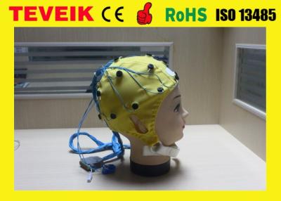 China Casquillo del electrodo de la alta precisión EEG con diversos electrodos 16 ~ del sensor canal 128 en venta